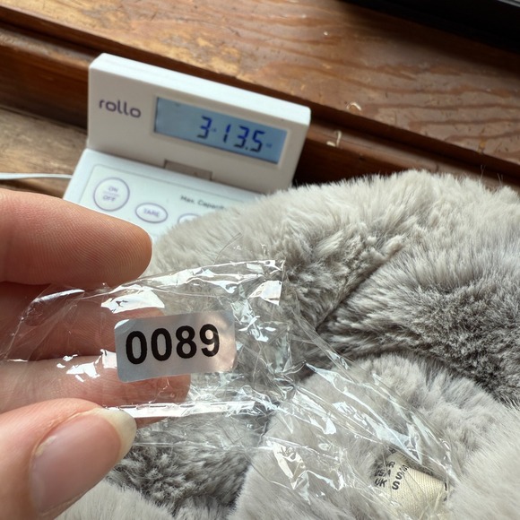 K Zell Mode‎ Statement Faux Fur Coat Jacket Women's Sz S Gray Luxury Teddy Bear - Picture 15 of 15